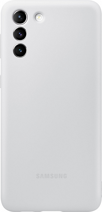 Чехол-накладка Silicone Cover для Samsung S21+ (серый)